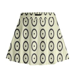 Sharp Circles Mini Flare Skirt by ConteMonfrey