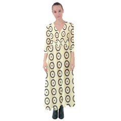 Sharp Circles Button Up Maxi Dress by ConteMonfrey