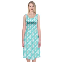 Spring Happiness Blue Ocean Midi Sleeveless Dress by ConteMonfrey