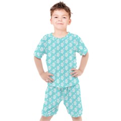 Spring Happiness Blue Ocean Kids  T-shirt And Shorts Set by ConteMonfrey