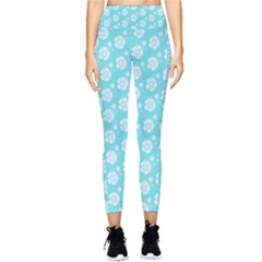 Spring Happiness Blue Ocean Pocket Leggings  by ConteMonfrey