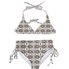 Brown Snake Skin Kids  Classic Bikini Set by ConteMonfrey