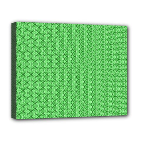  Spooky Pink Green Halloween  Deluxe Canvas 20  X 16  (stretched) by ConteMonfrey