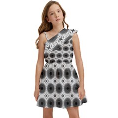 Cosmos Circles Kids  One Shoulder Party Dress by ConteMonfrey