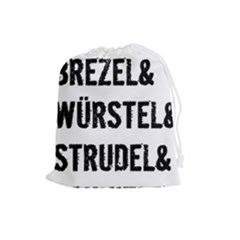 Its A German Thing Bier Brezel Wurstel Strudel Schnitzel Drawstring Pouch (large) by ConteMonfrey