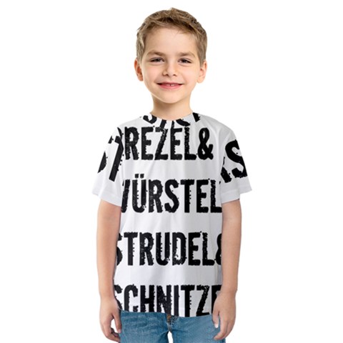 Its A German Thing Bier Brezel Wurstel Strudel Schnitzel Kids  Sport Mesh T-shirt by ConteMonfrey