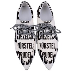 Its A German Thing Bier Brezel Wurstel Strudel Schnitzel Pointed Oxford Shoes by ConteMonfrey