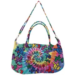 Grateful Dead Bears Tie Dye Vibrant Spiral Removable Strap Handbag