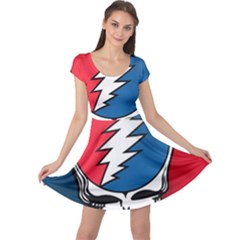 Grateful Dead Big Skull Cap Sleeve Dress by Bedest