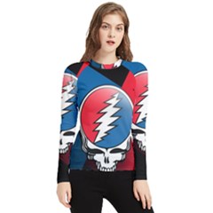 Grateful Dead Big Skull Women s Long Sleeve Rash Guard by Bedest