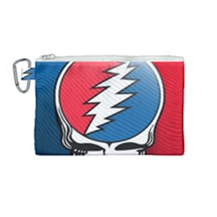 Grateful Dead Big Skull Canvas Cosmetic Bag (Medium)