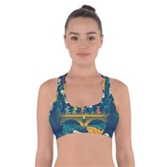 Grateful Dead Singing Skeleton Cross Back Sports Bra