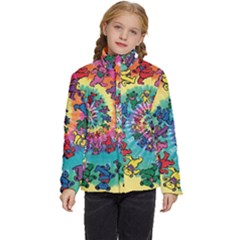 Grateful Dead Artsy Kids  Puffer Bubble Jacket Coat by Bedest