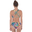 Grateful Dead Bears Tie Dye Vibrant Spiral Criss Cross Bikini Set View2