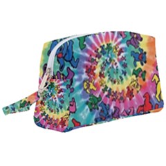 Grateful Dead Bears Tie Dye Vibrant Spiral Wristlet Pouch Bag (large) by Bedest