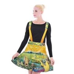 Grateful Dead Golden Road Suspender Skater Skirt by Bedest