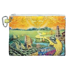 Grateful Dead Golden Road Canvas Cosmetic Bag (xl) by Bedest