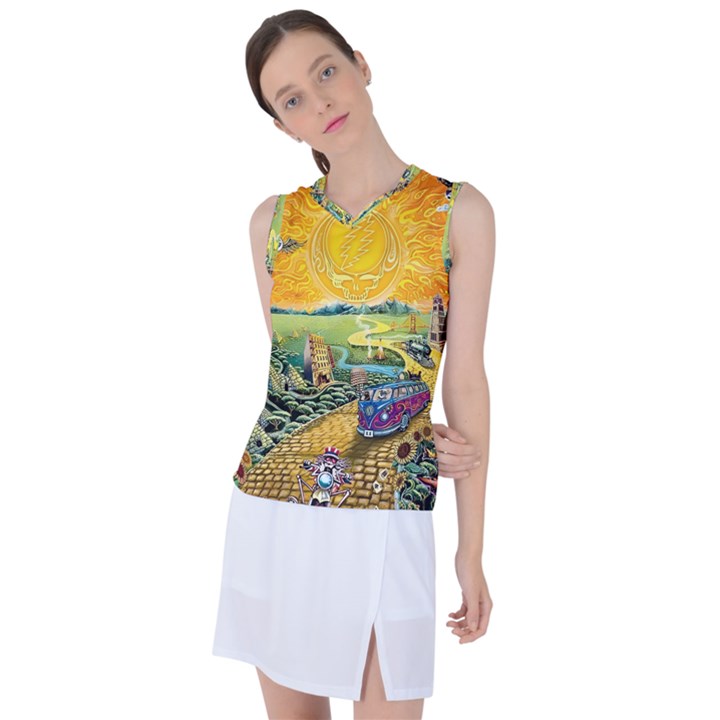 Grateful Dead Golden Road Women s Sleeveless Sports Top