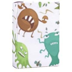 Dangerous Streptococcus Lactobacillus Staphylococcus Others Microbes Cartoon Style Vector Seamless P Playing Cards Single Design (Rectangle) with Custom Box