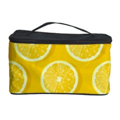 Lemon Fruits Slice Seamless Pattern Cosmetic Storage Case