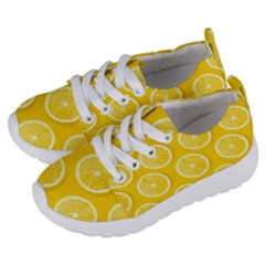 Lemon Fruits Slice Seamless Pattern Kids  Lightweight Sports Shoes by Ravend