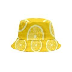 Lemon Fruits Slice Seamless Pattern Inside Out Bucket Hat (kids) by Ravend