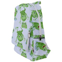 Cute Green Frogs Seamless Pattern Travelers  Backpack