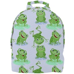 Cute Green Frogs Seamless Pattern Mini Full Print Backpack