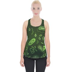 Bacteria Virus Seamless Pattern Inversion Piece Up Tank Top