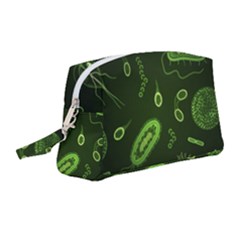 Bacteria Virus Seamless Pattern Inversion Wristlet Pouch Bag (medium)