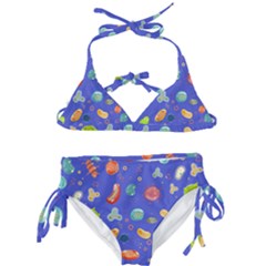 Virus Seamless Pattern Kids  Classic Bikini Set