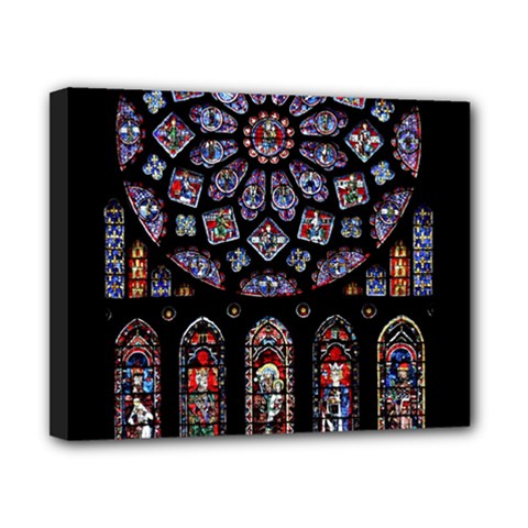 Photos Chartres Rosette Cathedral Canvas 10  X 8  (stretched) by Bedest