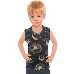 Star Colorful Christmas Abstract Kids  Sport Tank Top