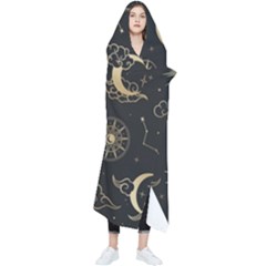 Star Colorful Christmas Abstract Wearable Blanket by Apen