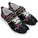 Embroidery Trend Floral Pattern Small Branches Herb Rose Men s Velcro Strap Shoes View3