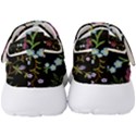 Embroidery Trend Floral Pattern Small Branches Herb Rose Men s Velcro Strap Shoes View4