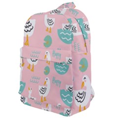 Cute Owl Doodles With Moon Star Seamless Pattern Classic Backpack by Apen