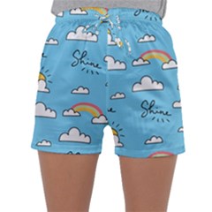 Sky Pattern Sleepwear Shorts