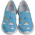 Sky Pattern Kids Lightweight Slip Ons View1