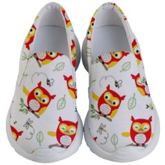 Seamless Pattern Vector Owl Cartoon With Bugs Kids Lightweight Slip Ons