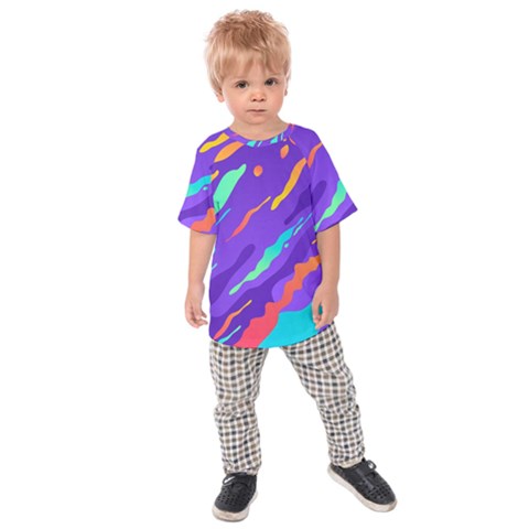 Multicolored Abstract Background Kids  Raglan T-shirt by Apen