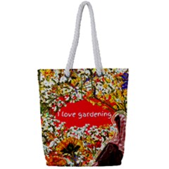 Garden Lover Full Print Rope Handle Tote (small)