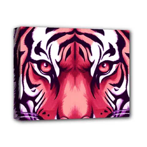 Tiger Design Deluxe Canvas 14  X 11  (stretched) by TShirt44