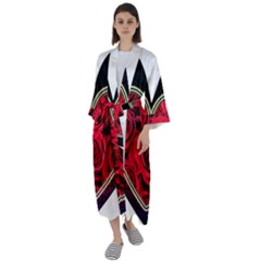 Love Design Maxi Satin Kimono