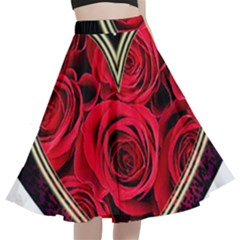 Love Design A-Line Full Circle Midi Skirt With Pocket