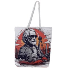 Ai Generator T Hirt Design Full Print Rope Handle Tote (large) by Shahriya