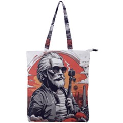 Ai Generator T Hirt Design Double Zip Up Tote Bag by Shahriya