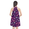 Colorful Stars Hearts Seamless Vector Pattern Halter Neckline Chiffon Dress  View2