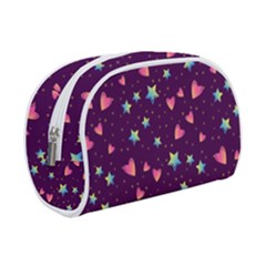 Colorful Stars Hearts Seamless Vector Pattern Make Up Case (Small)