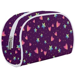 Colorful Stars Hearts Seamless Vector Pattern Make Up Case (Large)